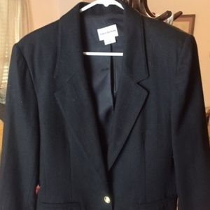 Black jacket and skirt